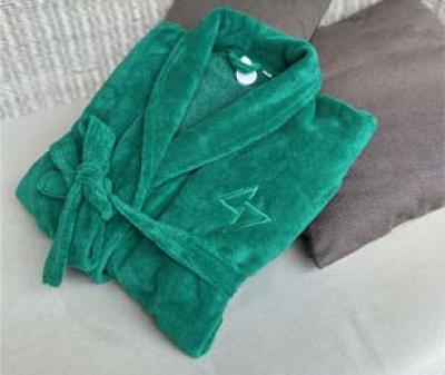 FORTYSEVEN bathrobe emerald green