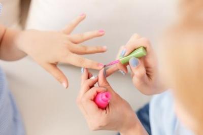 Painting nails for children